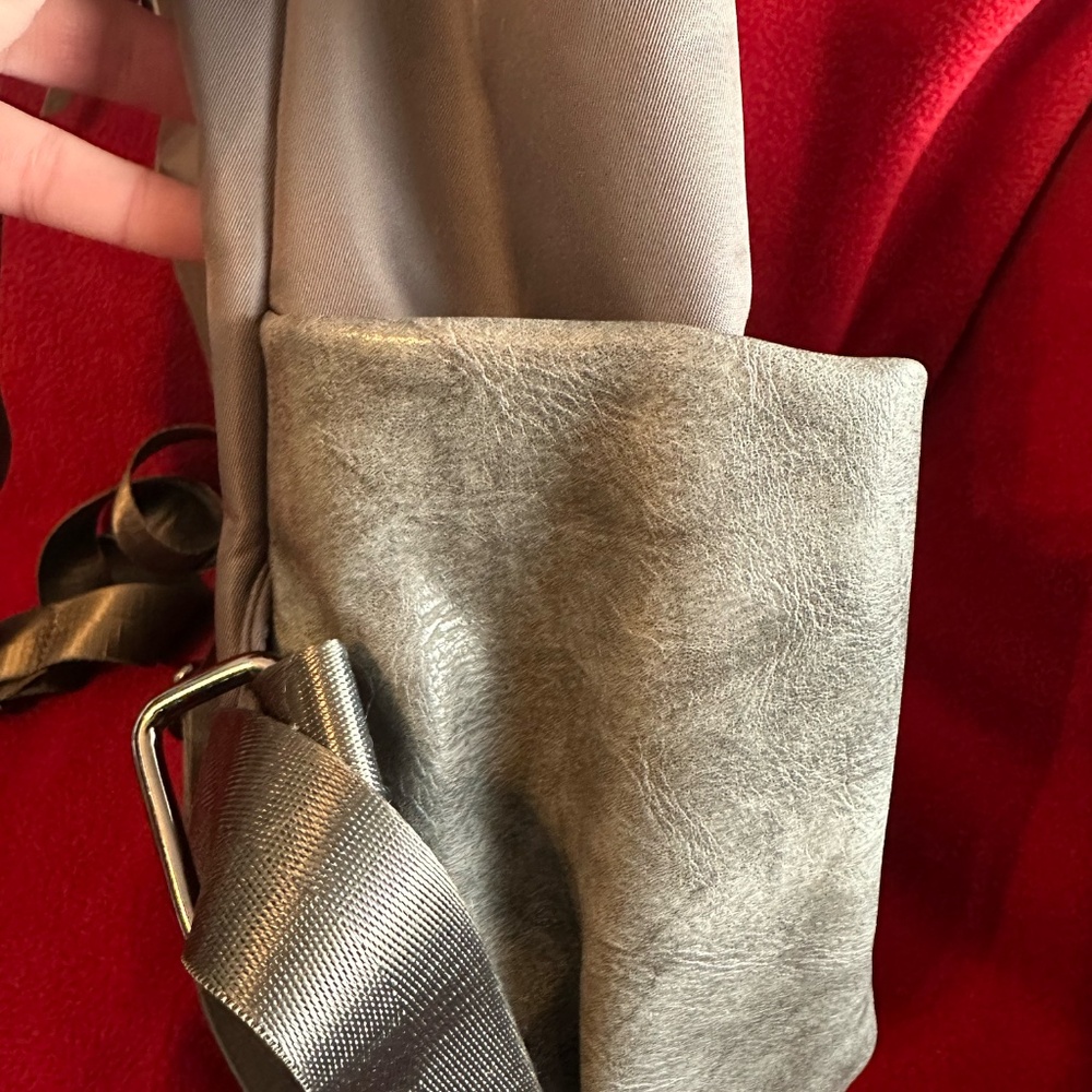 Gray Backpack Purse - image 3